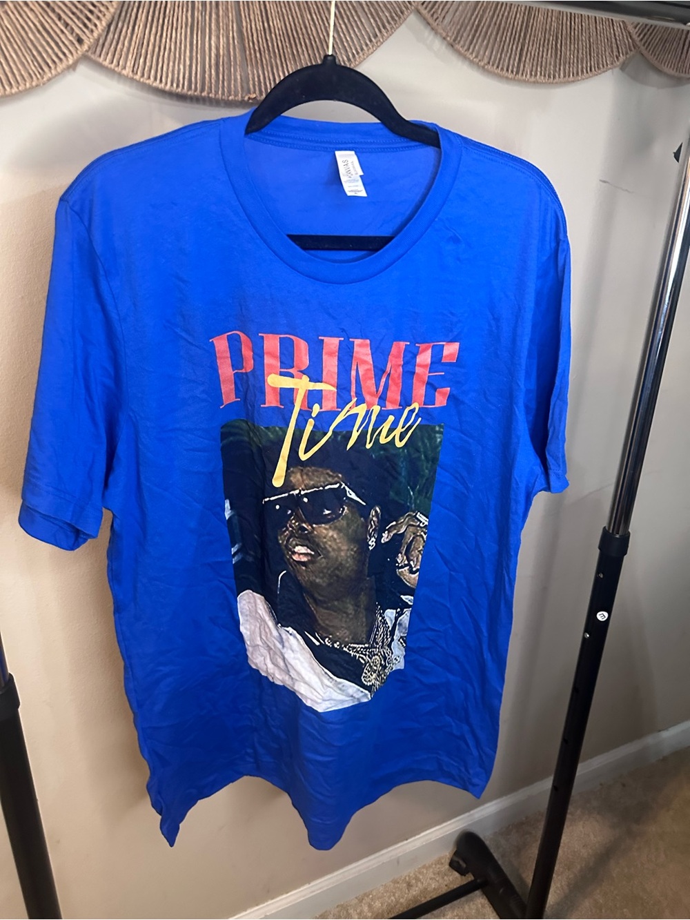 Bella Canvas Royal Blue 'Prime Time' Graphic Tee - Men's Short Sleeve
